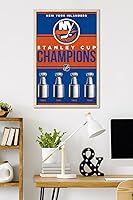 Vista 58 de Trends International NHL New York Islanders - Champions 23 Wall Poster, 34L x 22.4W, Mahogany Framed Version
