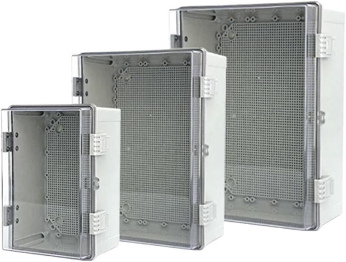ジャンクションボックス IP66 ABS PC ヒンジ付きプラスチックエンクロージャ 電源電気接続ボックス 屋外用プラスチックボック