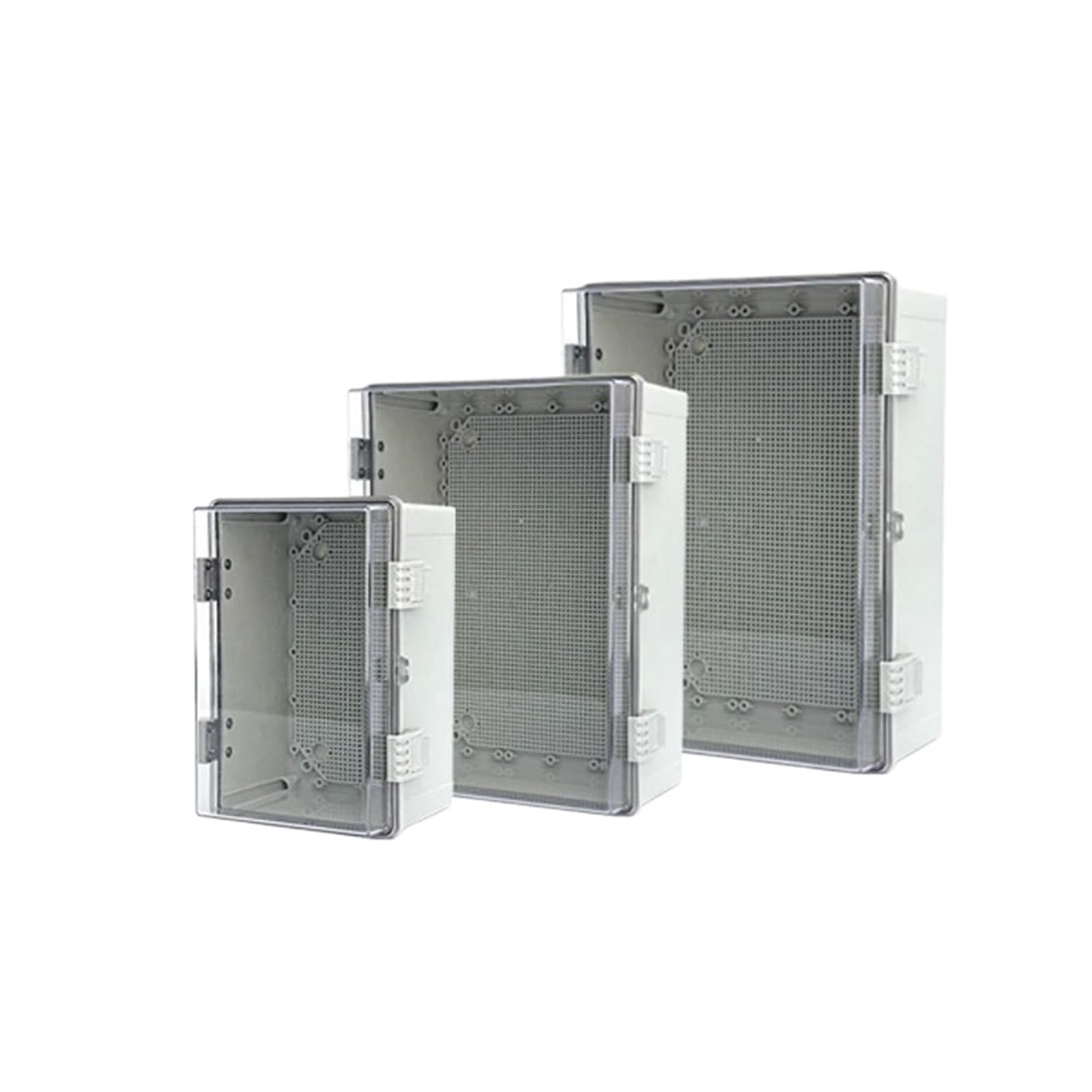 Abzweigdose IP66 ABS PC Scharnier Kunststoffgehäuse Stromanschlusskasten Outdoor Kunststoffkasten(400x250x170mm)
