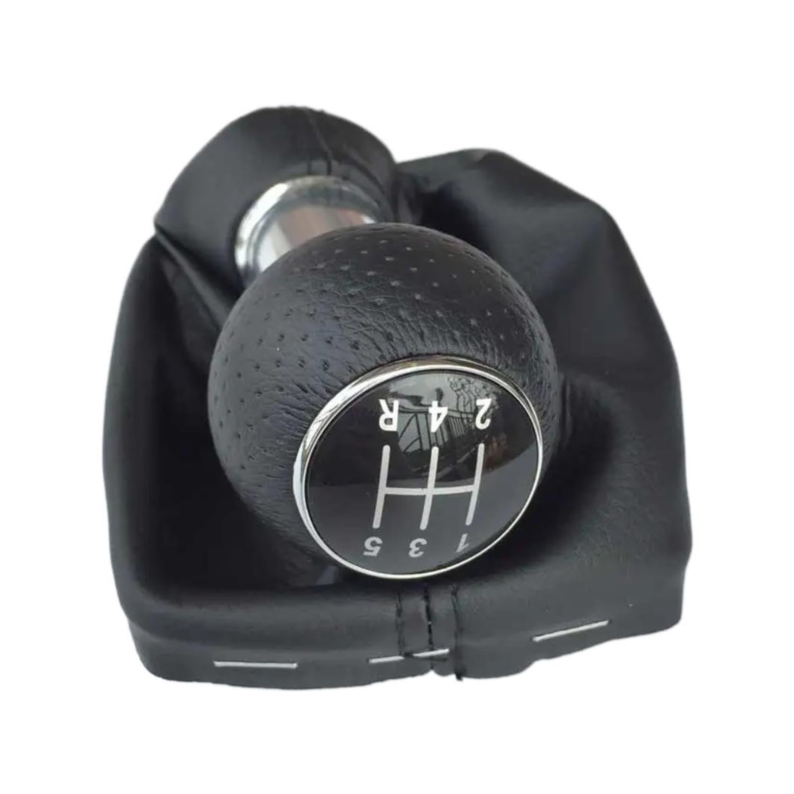 Jsyalmslw 12Mm 12345R Black Replacement Shift Knob For A3 S3 8L 1 6L 1996-2003 Red/Black