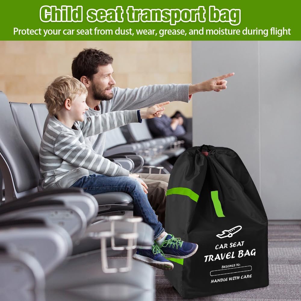 Borsa da Viaggio per Passeggino, Borsa da Viaggio per Seggiolino Auto per Aereo, Copertura Impermeabile con Tracolla per Viaggi Aerei, Oxford 600D, Ottimo per Bagagli Gate (86x46x46)