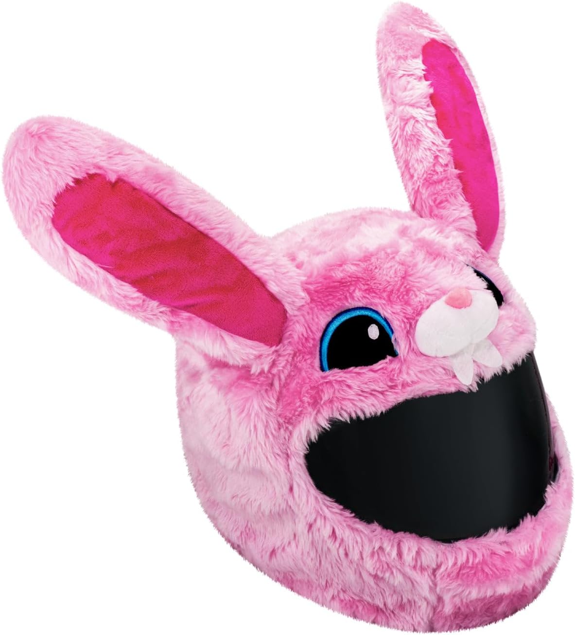 Moto Loot Helmet Cover for Motorcycle Helmet, Fun Rides and Gifts (Cover Only. Helmet Not Included) - Pink Bunny