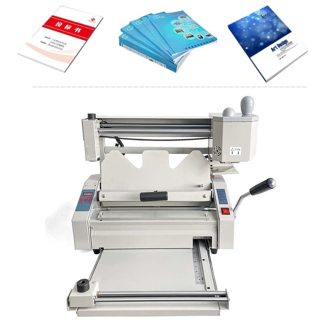 Colla macchina per rilegatura, tecnologia hot melt, controllo digitale della temperatura, spessore di rilegatura 0,1 mm-50 mm, ideale per libri di carta e quaderni