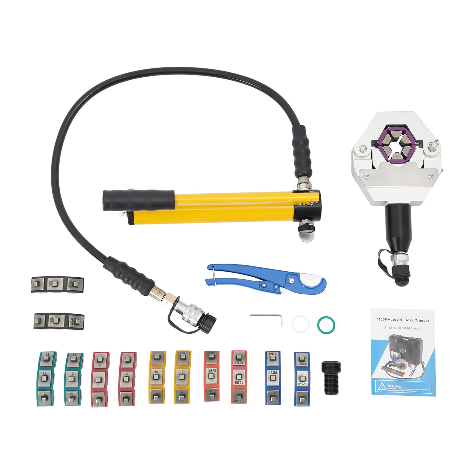 Hydraulische Rohr-Crimpzange, Schlauch Presse Krimp Crimp Automobilklimaanlage Druckrohr Schlauch Presse Krimp Crimp Werkzeug Auto Klimaanlage Reparatur Hydraulische