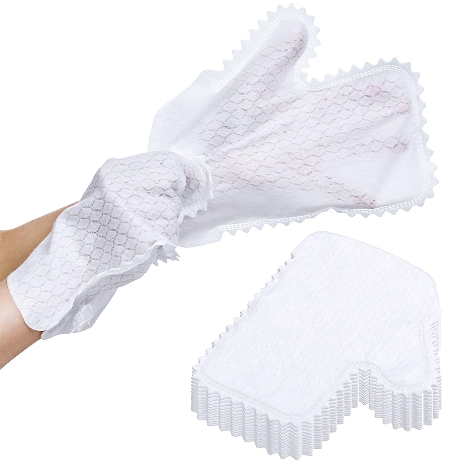 40 Pieces Microfiber Dusting Cloths Gloves, Dust Wipes, Feather Dusters
