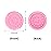G2PLUS False Eyelashes Glue Holders, 100 PCS Disposable Eyelash Tray, Pink Plastic Glue Pallet Pad for Lash Extensions