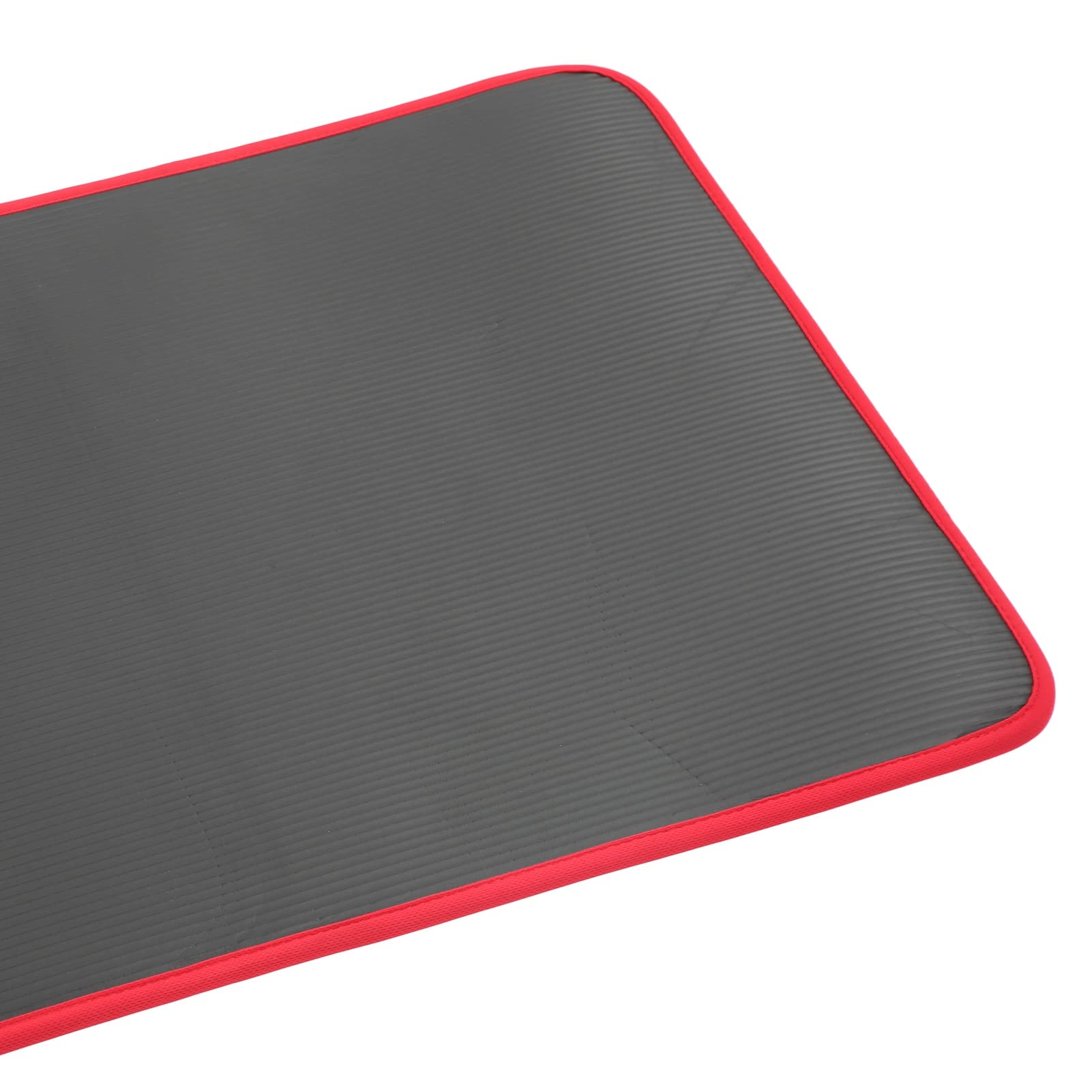 Generic Estera de Yoga Gruesa, Estera de Ejercicios para el Hogar Antideslizante Insonorizada para Bailar, TPE Negro de 10 Mm con Líneas de Alineación