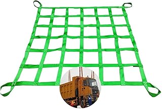 Webbing Net Cargo Securing Net - Lashing Net for Boxes and Pallets, Adjustable Cargo Net Straps, Strong Load Bearing Lifting Net, Safety Hanging Nylon Lifting Net (Size : 3 X 3M/Mesh 20cm/Load 3.5t)