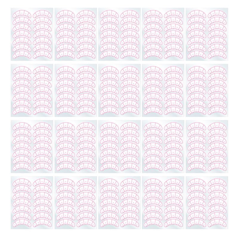 VALICLUD 30 Sheets Eyelash Extension Sticker Patches Lash Tape for Eyelash Extensions under Eye Patches for Lash Isolation and Positioning 320Pcs for Grafting and Training