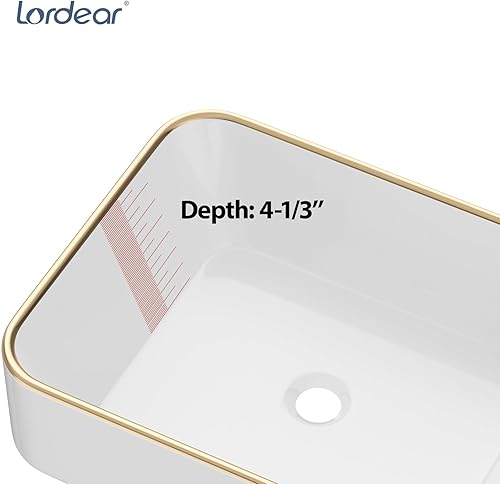 Miniatura 108 de Ordear - Lavabo de baño color blanco, para encimera.