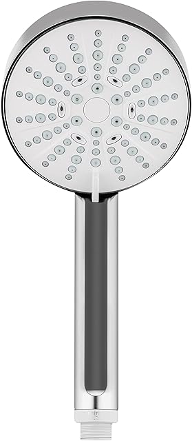 Mira Showers Beat Shower Head Handheld Shower Head 4 Spray Shower Head 110 mm Chrome 1.1605.237