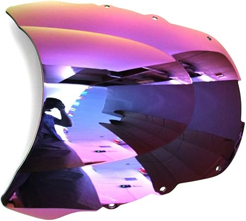 Miniatura 3 de GLoyer Motorcycle Windshield Motorcycle Deep Iridium Windshield/Windscreen Compatible with CBR1100XX 1996 1997 1998 1999 2000 2001 2002 2003 2004