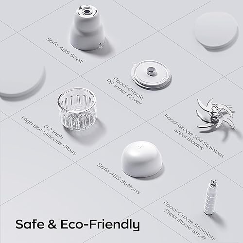 Miniatura 5 de Bc Babycare Baby Food Maker-Batidora de puré de cristal para frutas, verduras y carne, mini procesador de alimentos para papas, uvas y fresas,