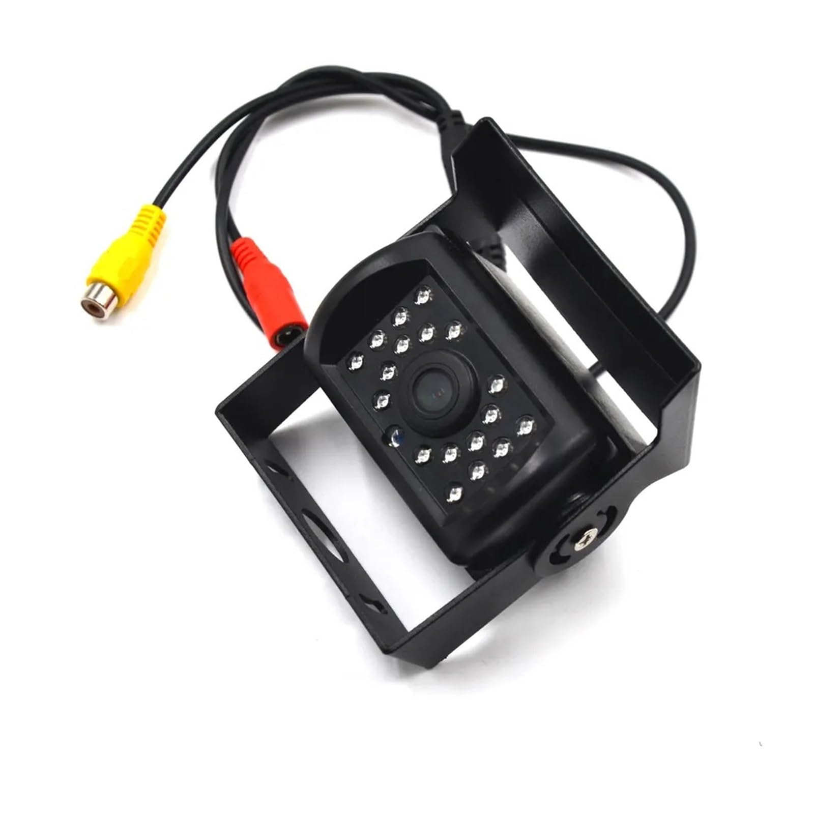 Cámara Visión Trasera HD CCD para Coches Camiones Autobuses Remolques Camionetas Vehículos Recreativos Visión Infrarroja 24 V Cámara Marcha Atrás Coche(Red)