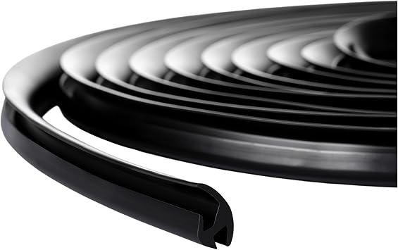 16 Feet 5 M Windshield Cowl Seal Strip Rubber Sunroof Seal Black Molding Trim Strips for Car, Truck and Van Windshields