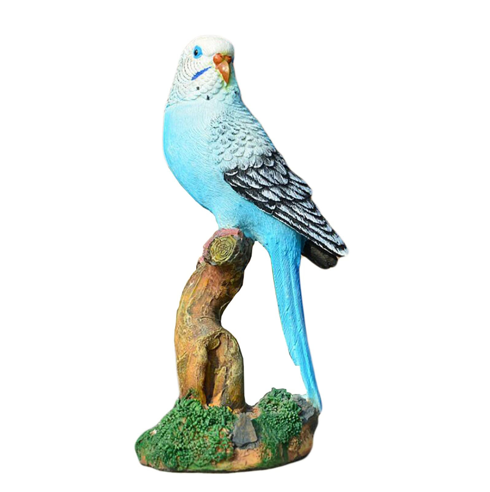 Figurine Perroquet Décoration Fer Forgé 38x18 Cm - Style Réaliste, Pour Jardin, Maison, Cadeau