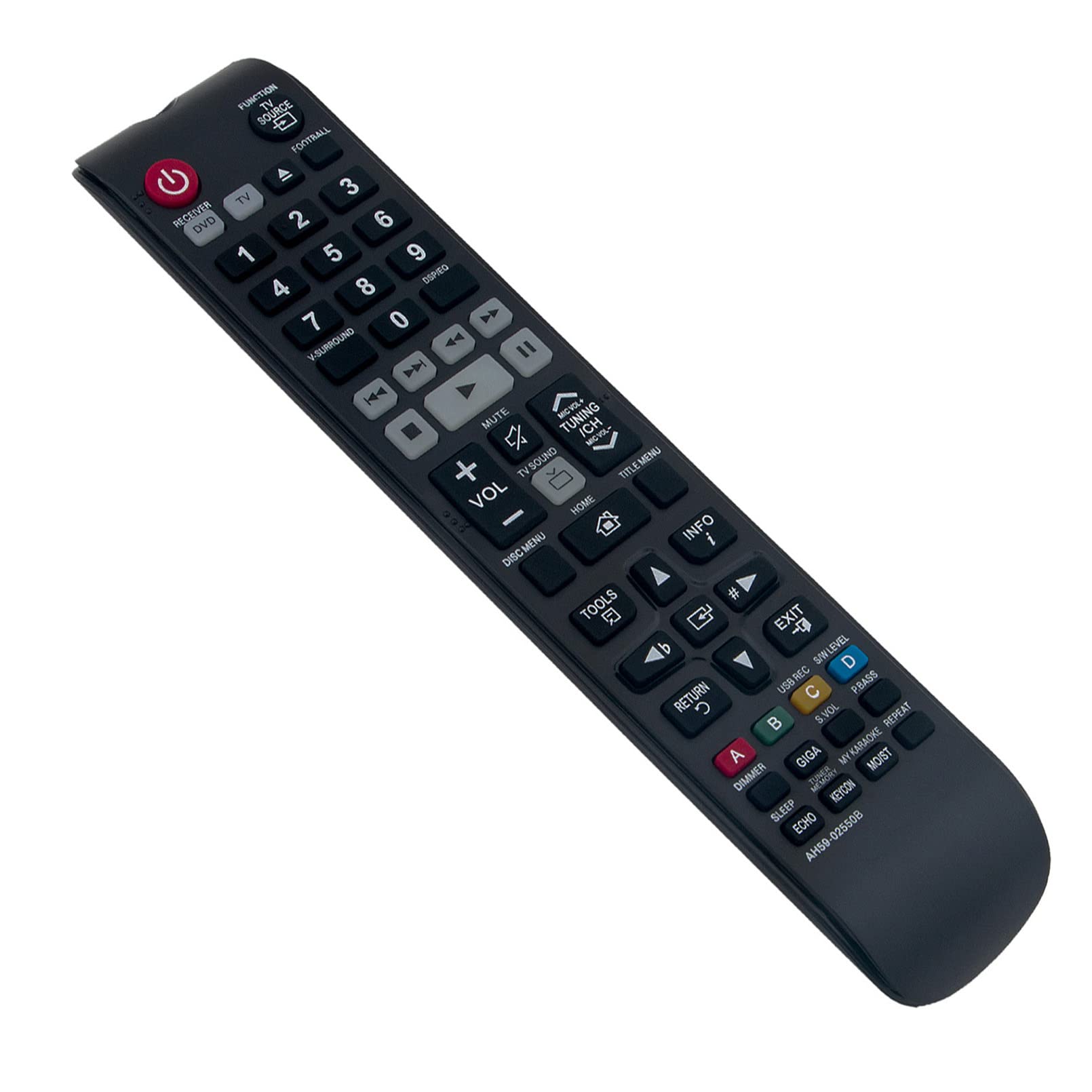VINABTY AH59-02550B Replacement Remote Control Fit for Samsung HT-F450K HT-F453K HT-F453HK HT-F445K HT-F455K HT-F450BK HT-F453RK HT-F450RK HT-F453HBK HT-F453HRK HT-F455BK HT-F455RK HT-F453BK - Image 3