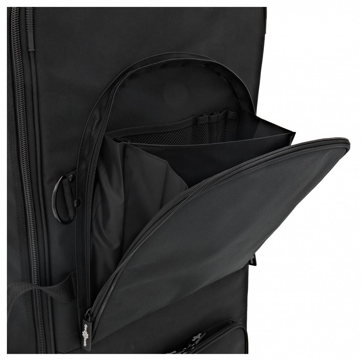 Estuche de Teclado 61 Teclas con Ruedas de Gear4music | Ruedas para un Transporte Fácil, Acolchado Reforzado 20mm, Tres Grandes Bolsillos de Accesorios