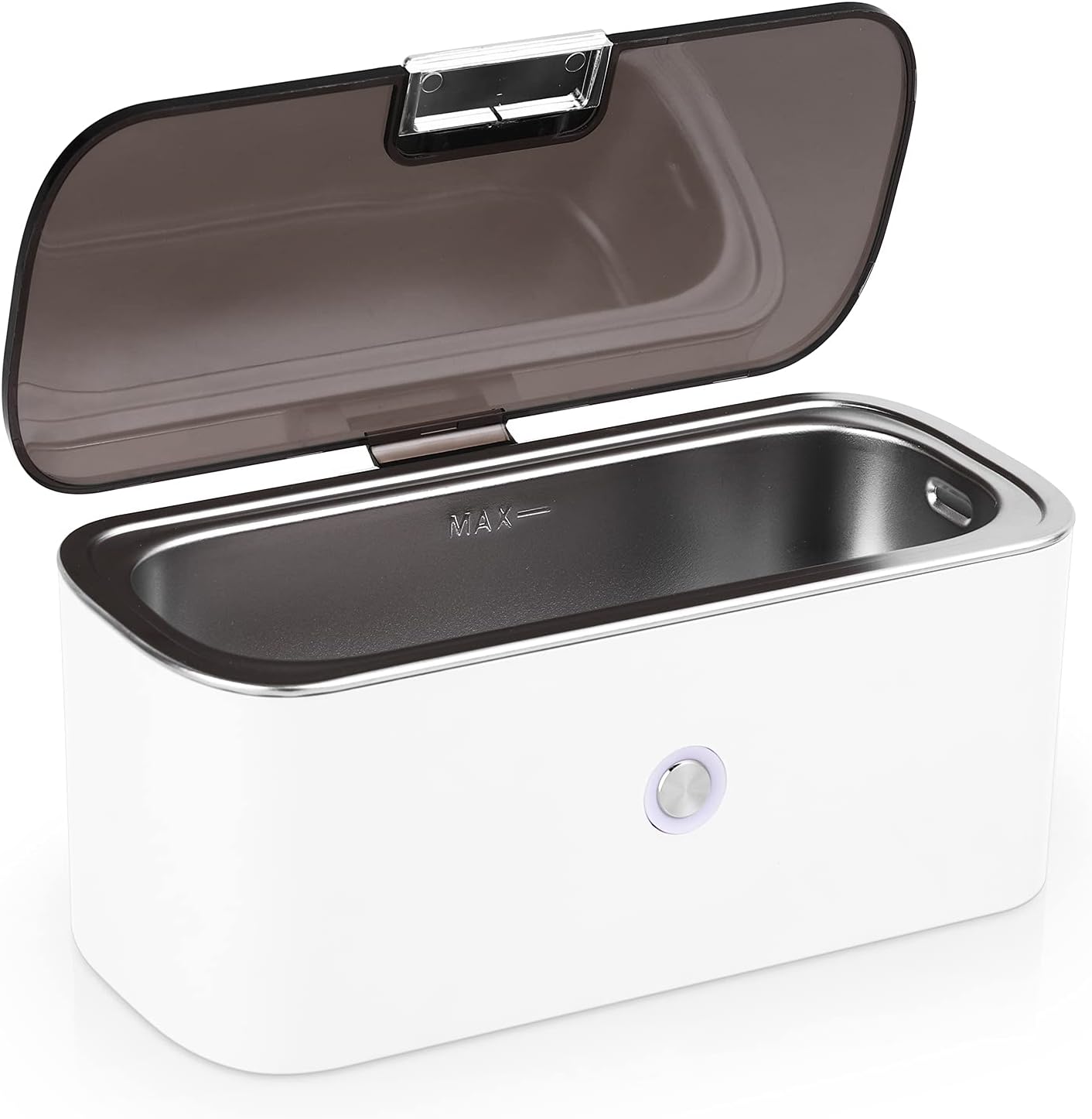 Ultrasonic Cleaner Ultrasonic Jewelry Cleaner 5 Min Timer Portable Household Ultrasonic Jewelry Cleaner Machine Ultrasonic Glasses Cleaner for Jewelry Eyeglasses Ring Coin Denture
