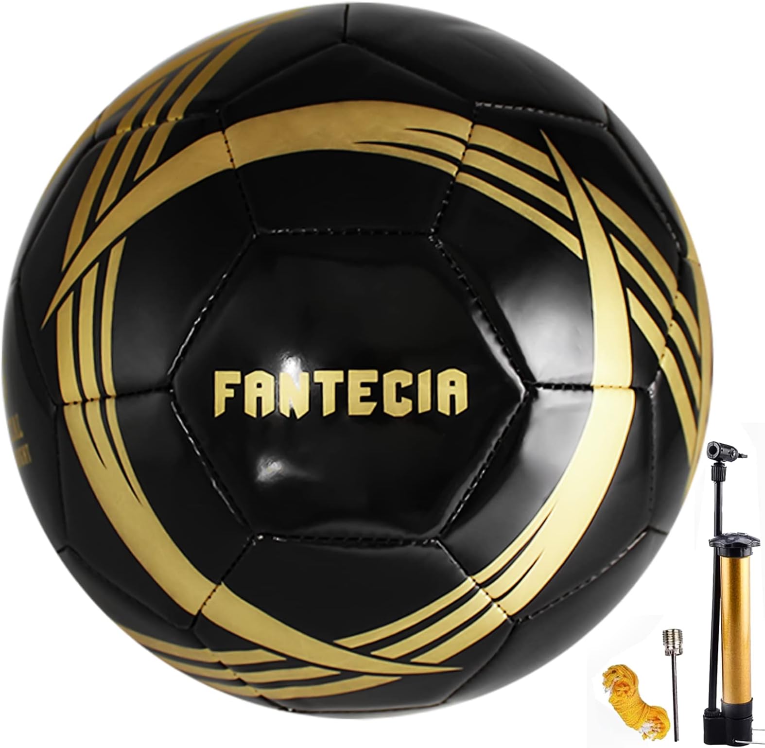 FANTECIA Size 5 Soccer Ball, Official Weight for Youth & Kids, Training Soccer Ball for Indoor or Outdoor