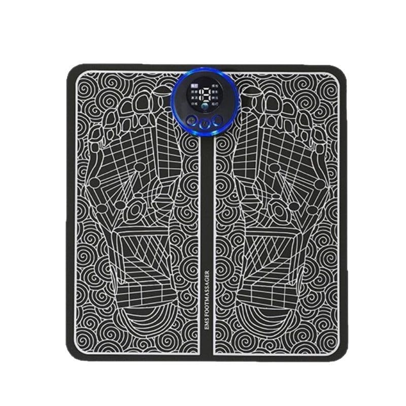 EMS Foot Massager Mat with 8 Modes and 19 Intensity Levels for Pain Relief Circulation and Muscle Relaxation