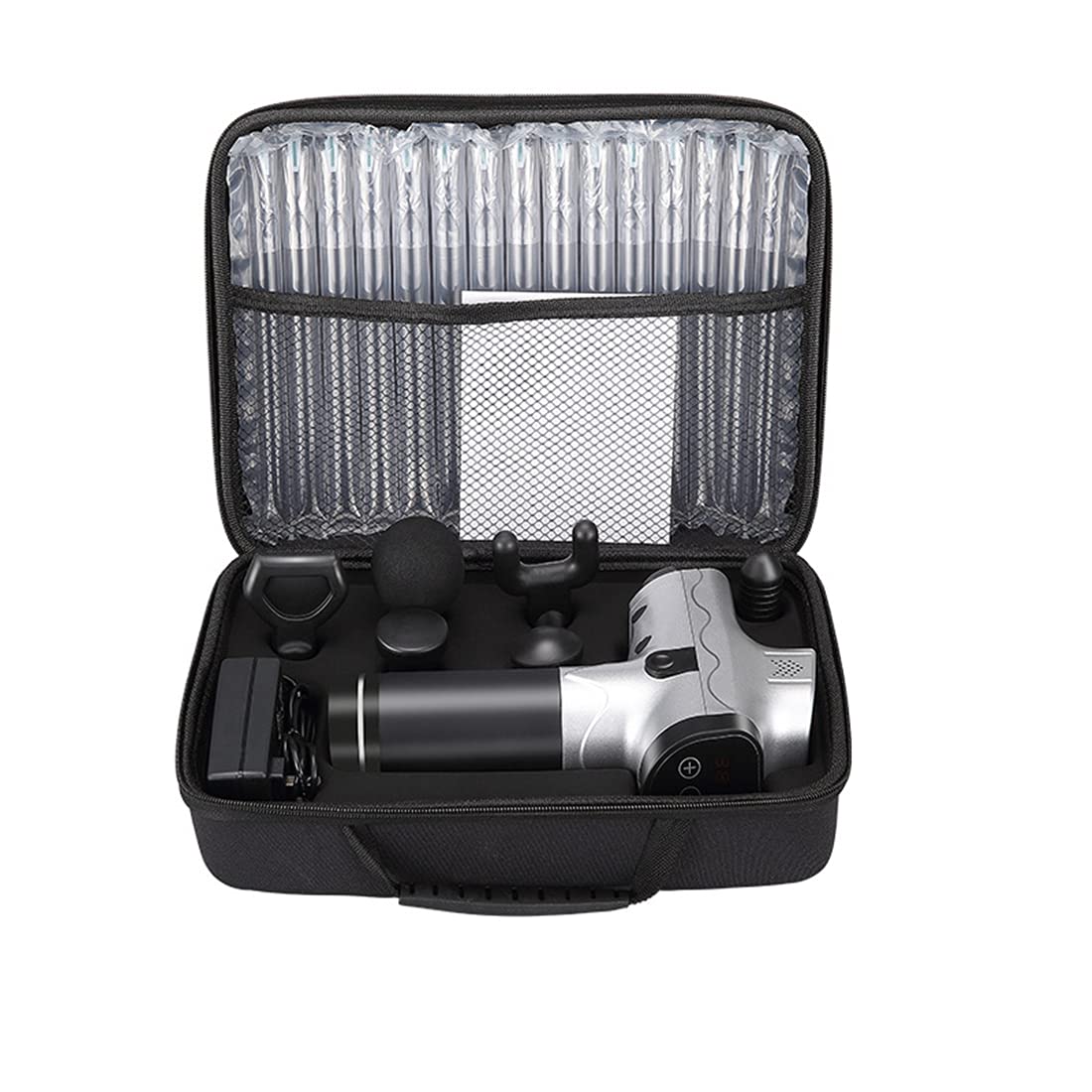Pistola per Massaggi, Pistola per Massaggi Muscolari, Pistola da Massaggio Muscolare Eccellente E Confortevole, per Muscoli del Corpo, Schiena, Collo,Carbon Fiber