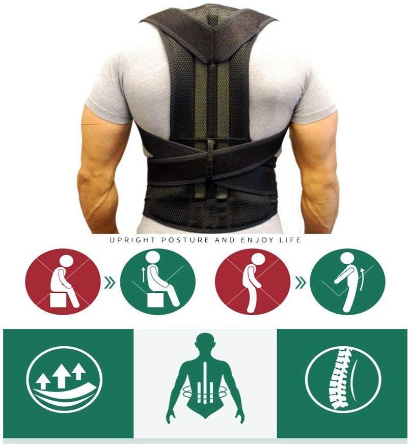 Adjustable Posture Corrector Brace Back Support Belt, Comfortable Improve Bad Posture, Back Pain Relief for Men and Women