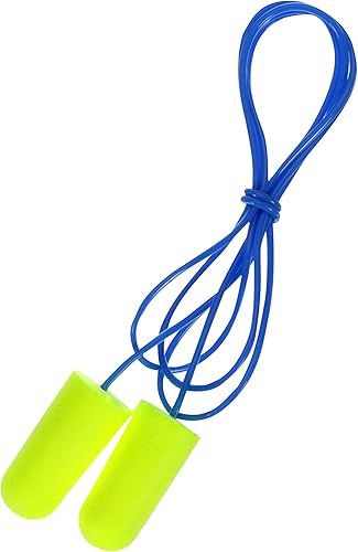 Miniatura 3 de Peltor Sport Blasts Corded Disposable Earplugs 97081-10C, 2 Pair Pack, Neon Yellow