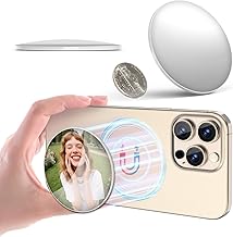 2.25" Magnetic Selfie Mirror for Magsafe iPhone 16/15/14/13/12 Series Pro Max Plus Back Camera, Compatible for Mag-Safe Cases, Ideal for Wide-Angle Selfies, Vlogging & Streaming