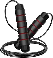 Corda De Pular Speed Ajustável De 3 Metros Com Rolamento e Cabo De Aço RevestidoRope Profissional Fitness Premium