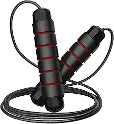 Corda De Pular Speed Ajustável De 3 Metros Com Rolamento e Cabo De Aço RevestidoRope Profissional Fitness Premium