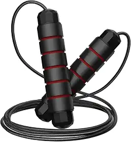 Corda De Pular Speed Ajustável De 3 Metros Com Rolamento e Cabo De Aço RevestidoRope Profissional Fitness Premium