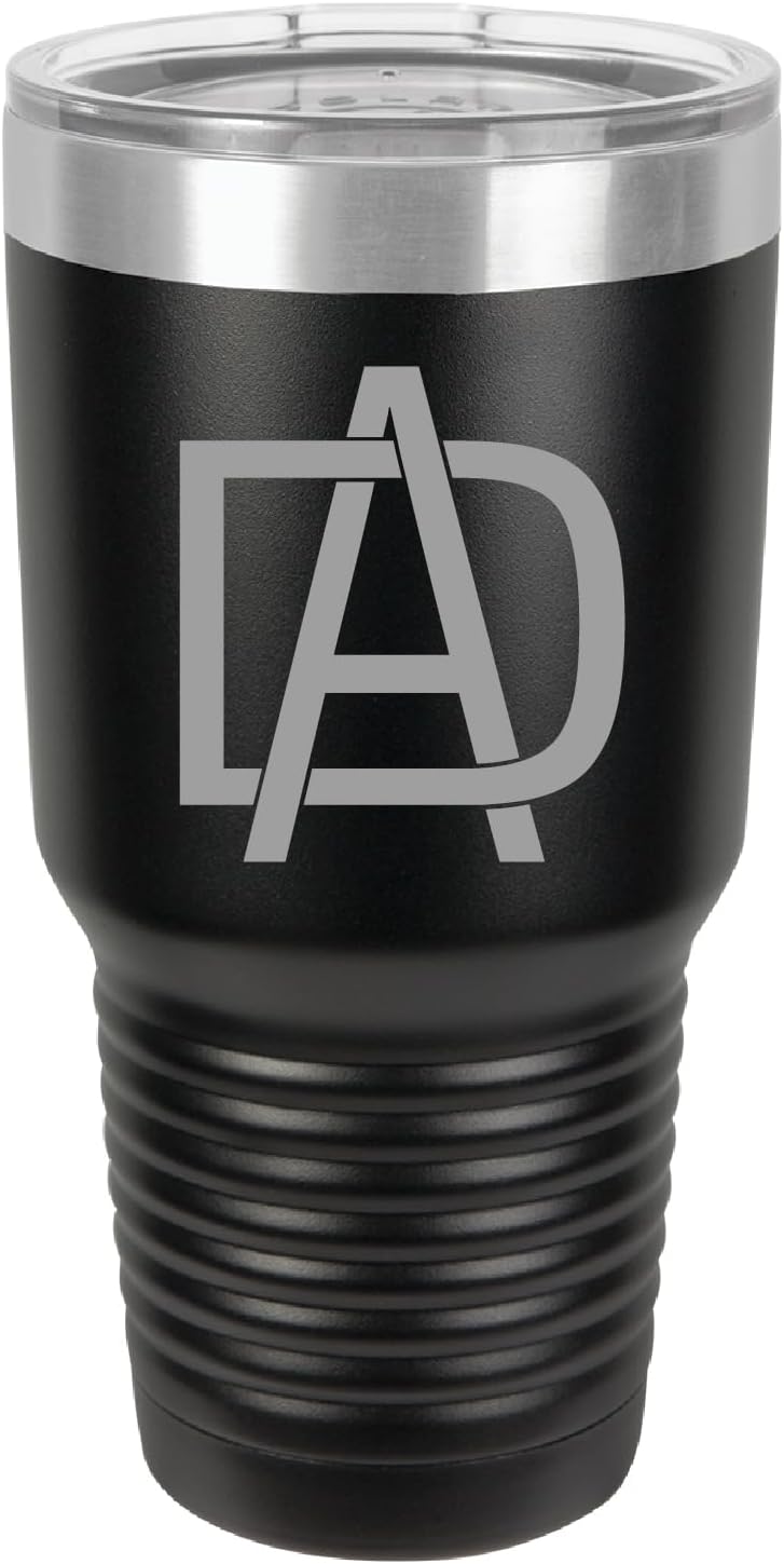 Monogram Design Polar Camel Vacuum Insulated Stainless Steel Tumbler with Slider Lid - Custom Laser Engraved
