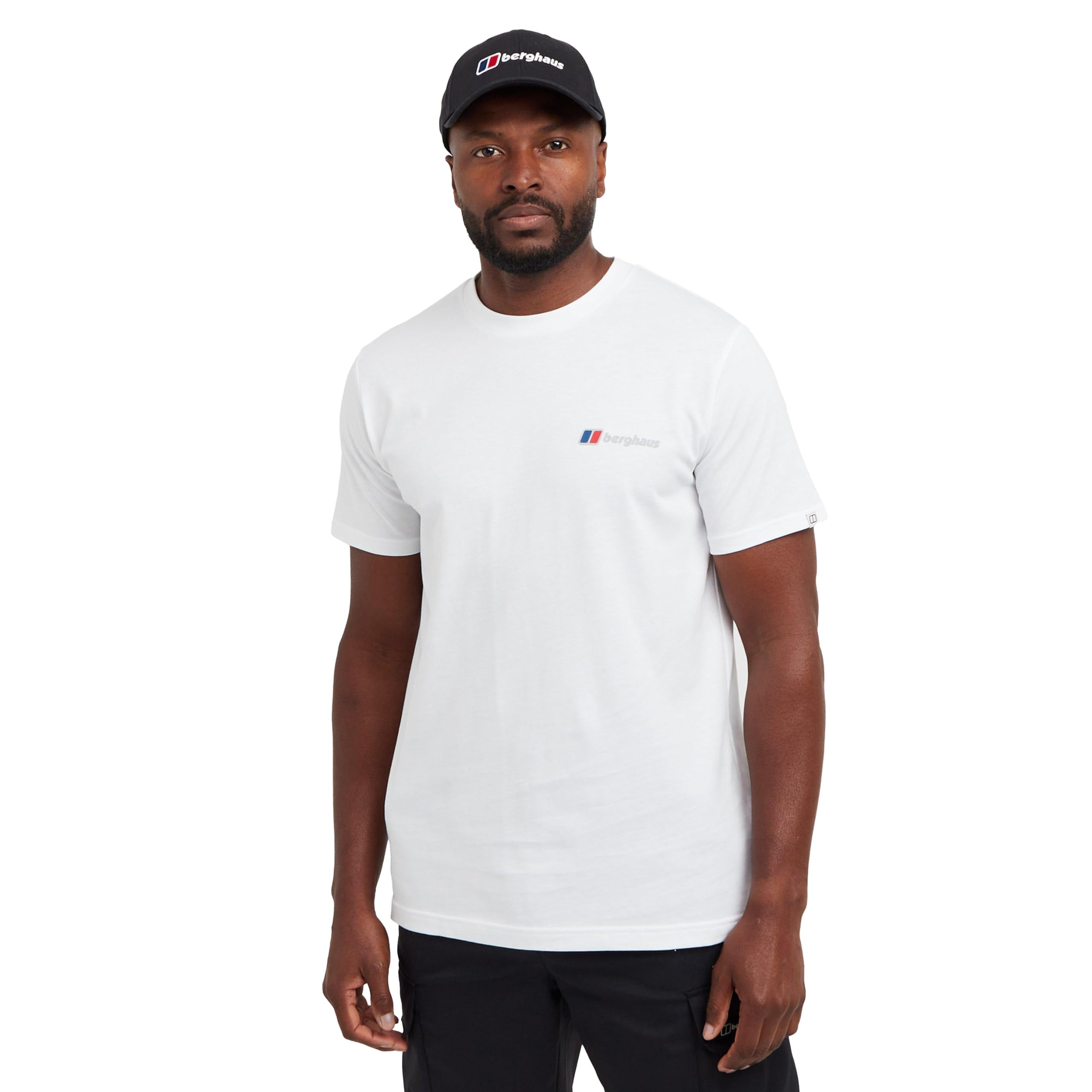 Berghaus Men's White Front & Back T-Shirt Xxl