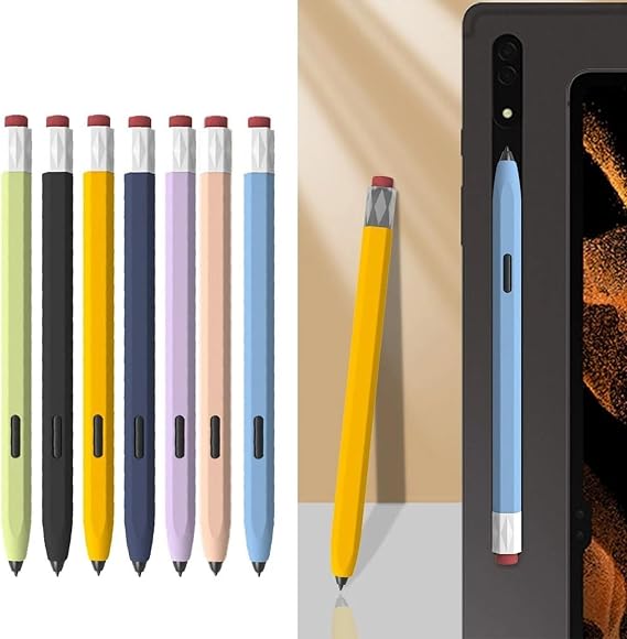 Samsung Galaxy Tab S6 Lite 2020/2022/2024 S Pen Kılıf Klasik Tasarım Mat Silikon Pembe