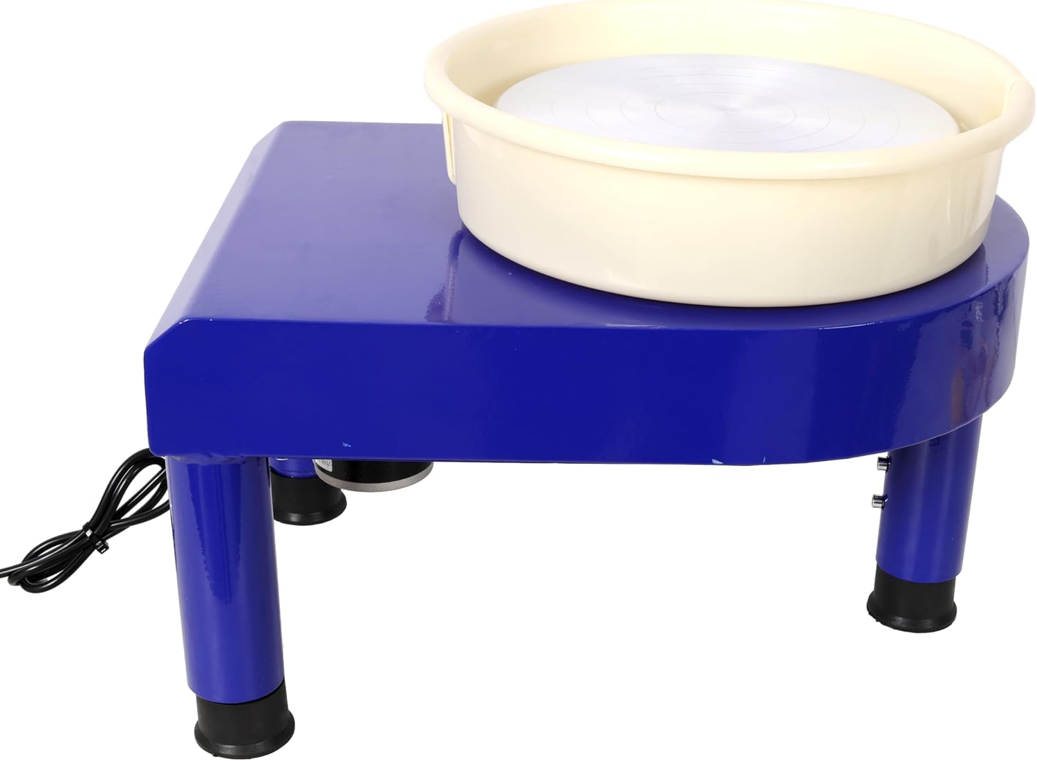 Professional Pottery Wheel for Adults,11inch Ceramic Forming Machine,60-300RPM Adjustable Speed,Foot Pedal Control & Detachable Basin,Ideal for Art Craft DIY and Pottery Work,Blue Color