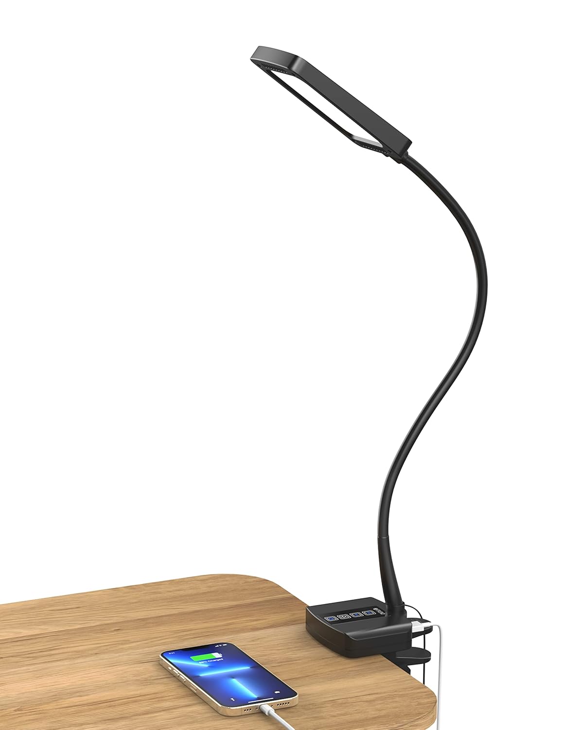 Task Lamp, TROND EyeCare LED Clamp Desk Light (11W, 5Lighting Mode, 5Level Dimmer, 30Minute