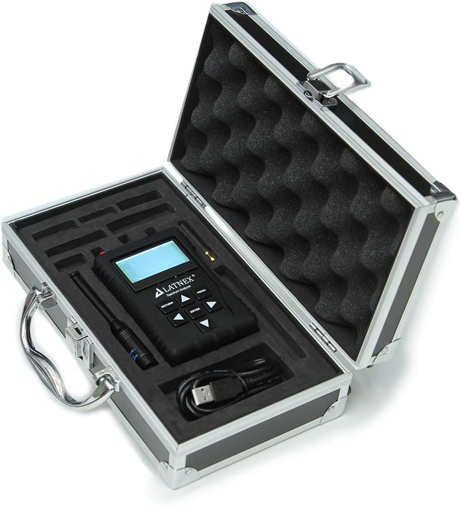 SPA-3G Spectrum Analyzer and RF Explorer 3G Combo. Handheld Frequency Analyzing for Ham Radio, Wireless Devices, WiFi Networks, Audio Engineers (SPA-3G Up to 2.7GHz)