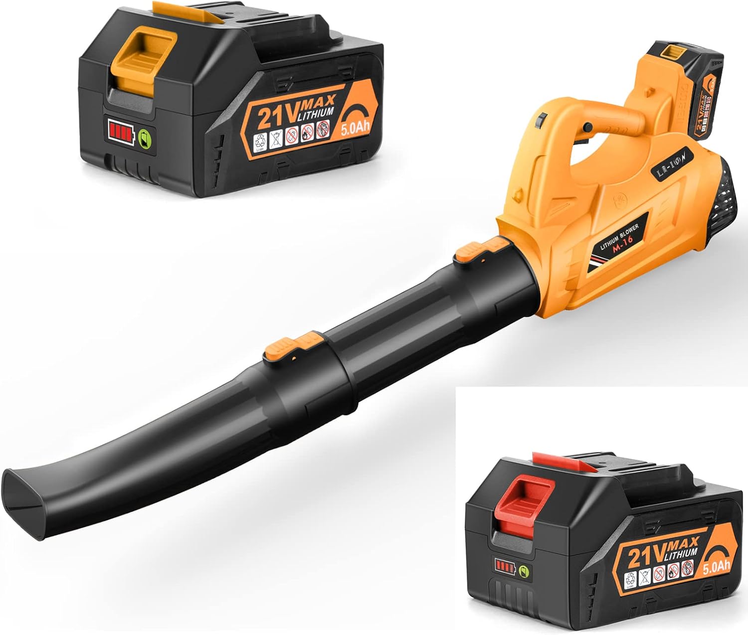 2×5.0Ah Battery Leaf Blower BHY 320CFM & 180MPH Cordless