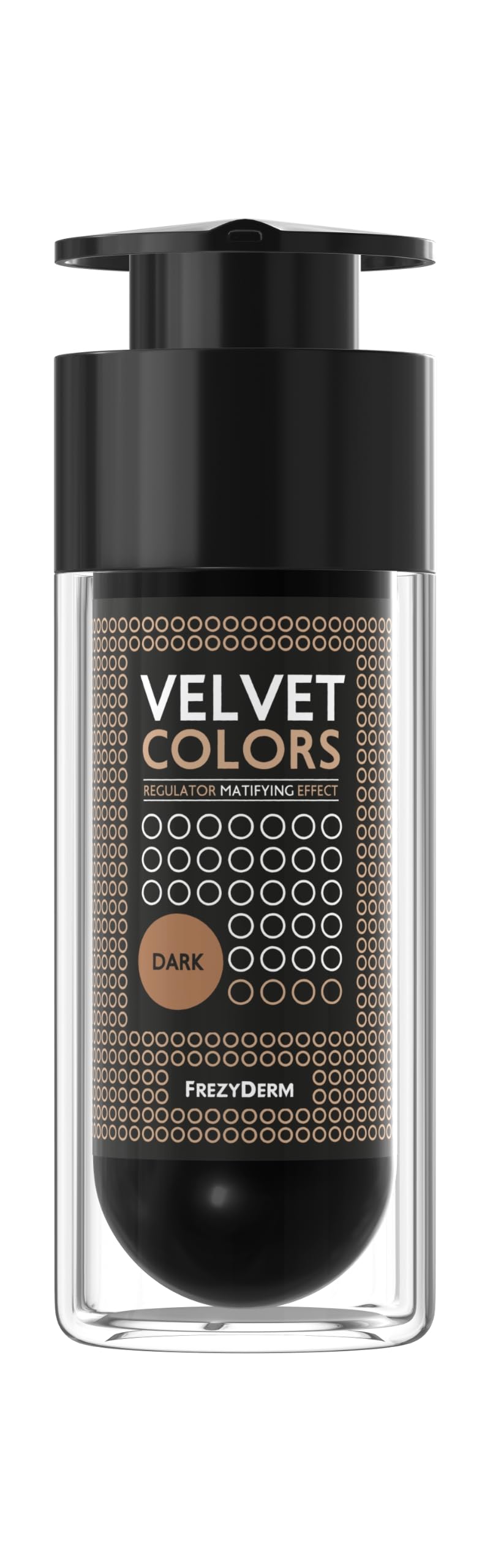 Frezyderm Velvet Colors Matowy Makijaż - Ciemny podkład, 30ml I naturalne matowe wykończenie, ukrywa imimperfekcję, zmarszczki, cienie, na trądzik, skórę tłustą i wrażliwą