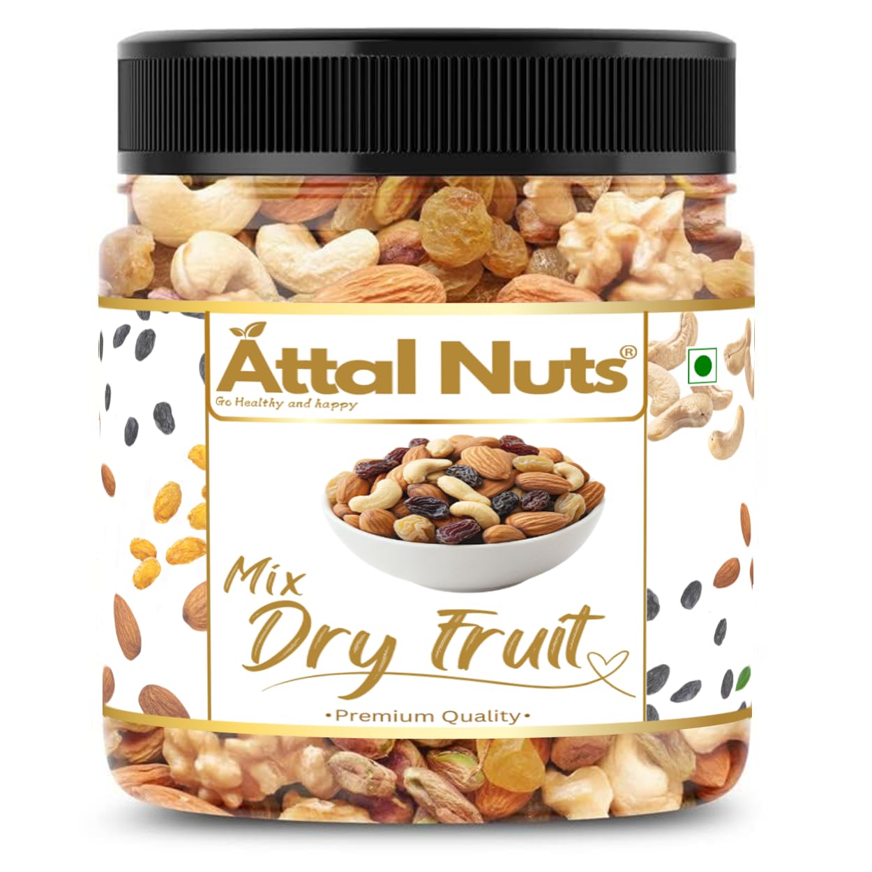 Premium Mix Dry Fruits | Almonds, Cashews, Golden Raisins, and Black Raisins | Healthy Snack | Nutritious & Energy Boosting Dry Fruits Combo | No Additives | 100% Natural & Fresh Trail Mix | Perfect for Gifting & Snacking (400G, Unflavoured)-image-10