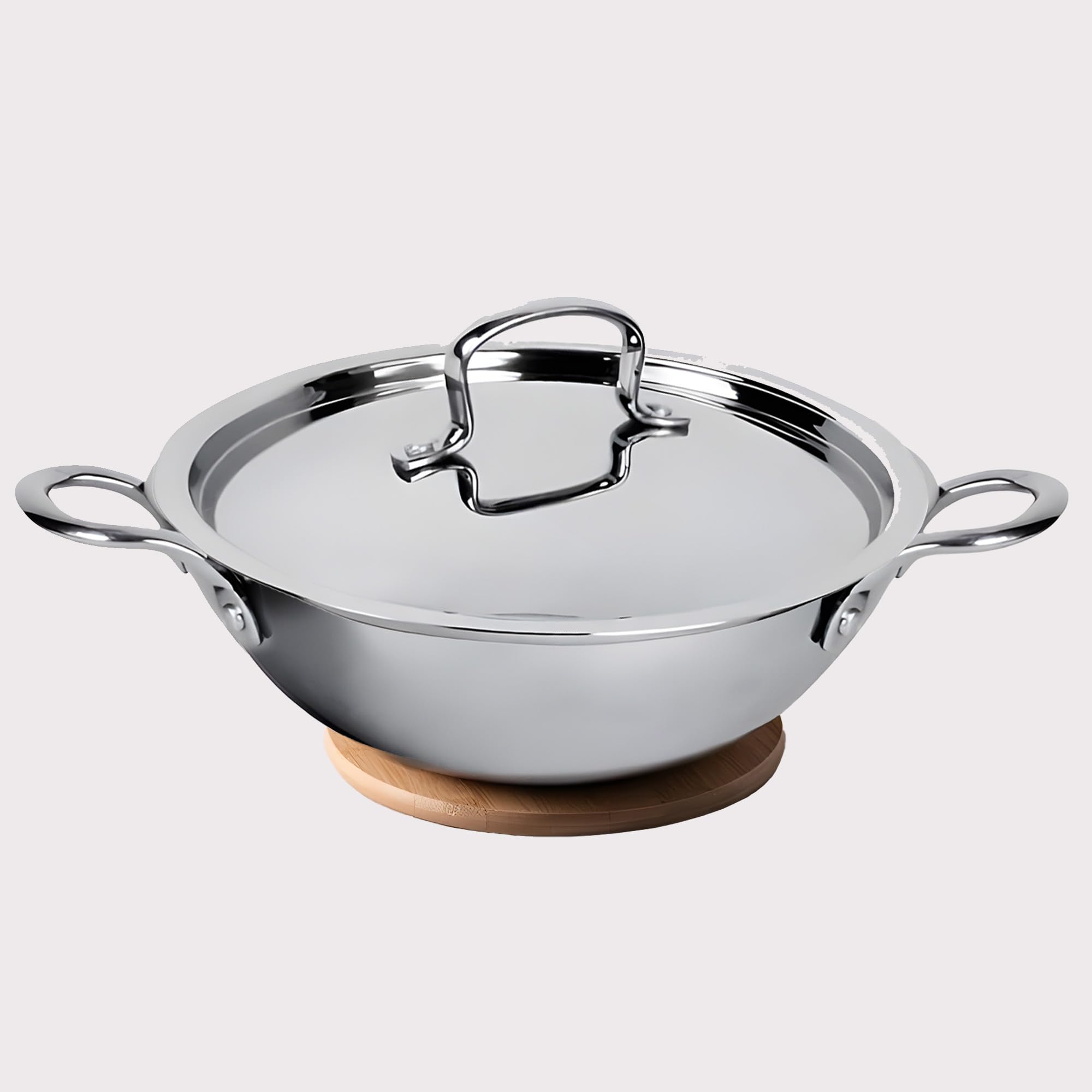 USHA SHRIRAM 2.5mm Stainless Steel Kadai (3.6L)-26cm | with SS lid | Tryply SS Kadai With Heavy Bottom | Gas & Induction Kadhai For Deep Frying | Karahi For Kitchen | Triply Stainless Steel Cookware (B0B8W2MH9B) Amazon Price History, Amazon Price Tracker