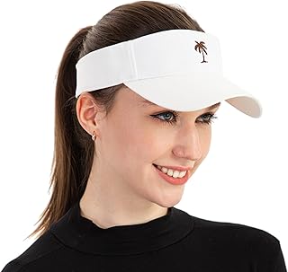 Sponsored Ad - GuanGu Sun Visor Hats for Women Wide Brim SPF UV Protection Adjustable Sports Visors for Women and Men