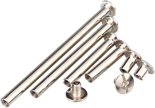 Miniatura 6 de Hilitchi 50 Sets M5 x 50mm Phillips Chicago Screw Posts Binding Screws Assortment Kit for Scrapbook Photo Albums Binding Leather Repair