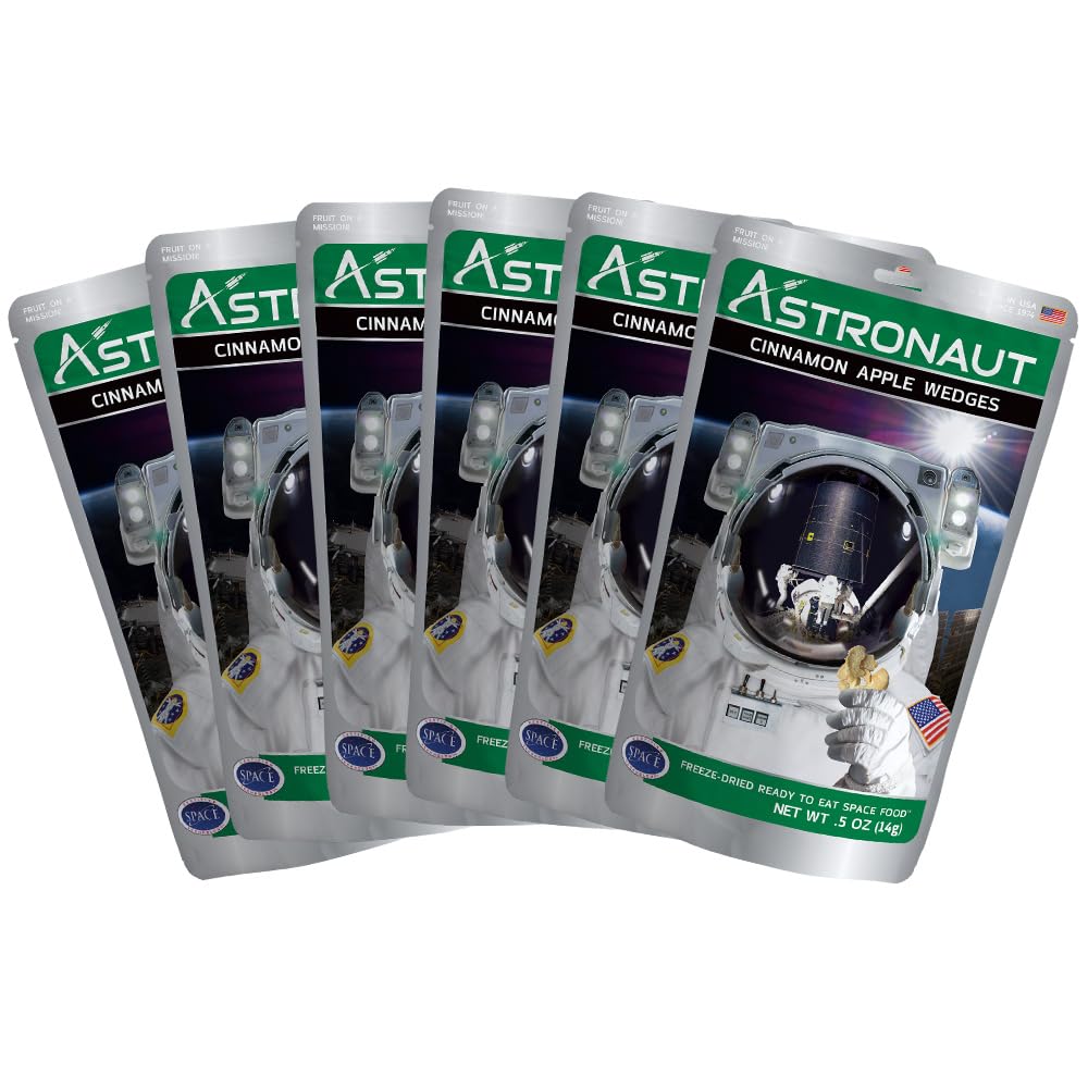 Astronaut Foods Freeze-Dried Cinnamon Apple Wedges, 6 pack