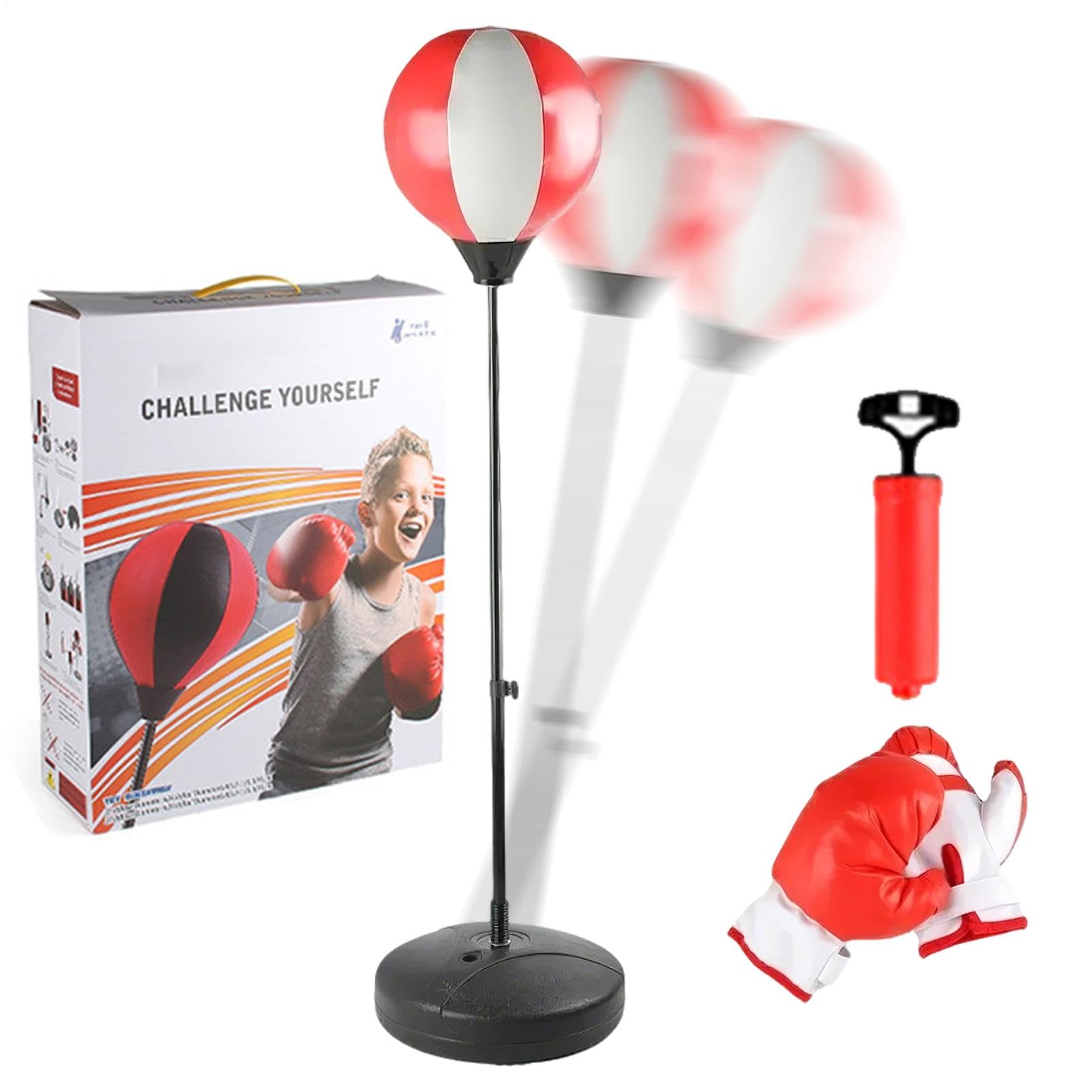 Sacco da boxe - Sacco da boxe con guanti, Set di sacco da boxe per adulti