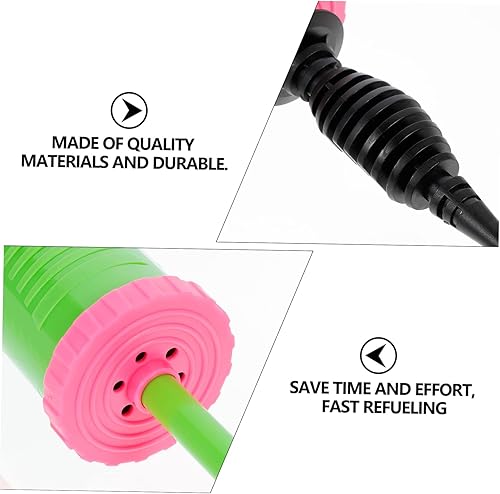 Miniatura 9 de Holibanna Bomba de aire de mano, bomba de aire llena de aire, bomba de globo de doble acción de 2 vías, bomba de globo pequeña, bomba de globo de