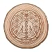 ANCLLO Méditation Cristal Grille Conseil de Guérison en Bois Sacré Coussin Isolant en Bois Chaleur