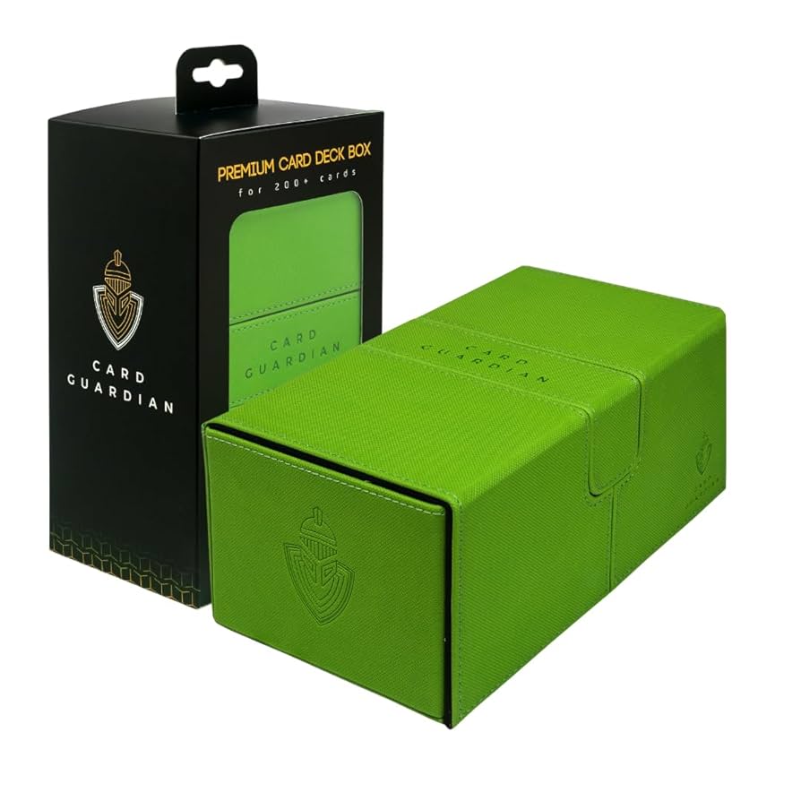 Amazon.com: Card Guardian - Premium Double Deck Box (Lime