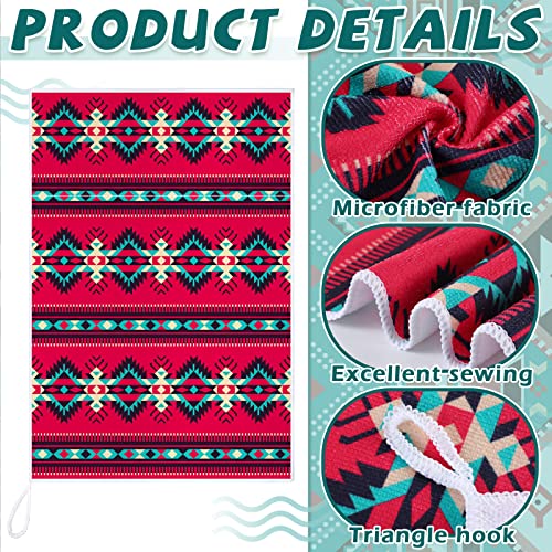 Mixweer Set Of 4 Southwest Decor Kitchen Towels Aztec Dish Towel Cactus Cattle Skull Absorbent Hand Towels With Hanging Loop Western Tea Towel Cooking Housewarming Gifts 15.75 X 23.62 Inch #TOP4